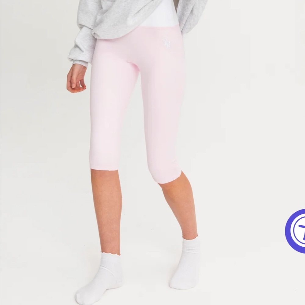 Light Pink Cropped Active Leggings